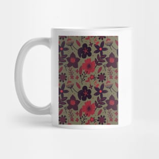 Flower Pattern E Type Mug